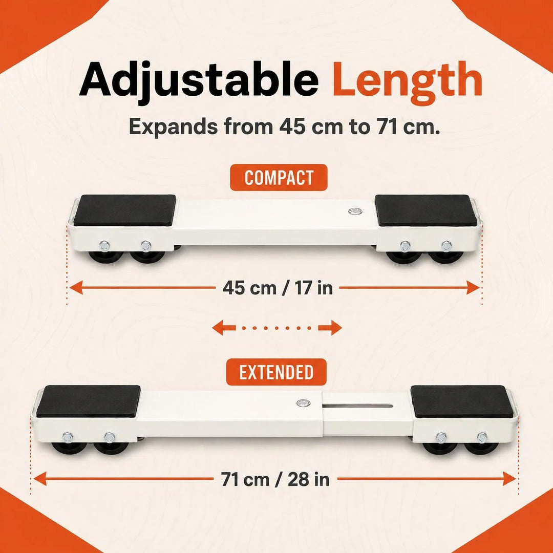 🛠️ Adjustable Appliance Moving Rollers