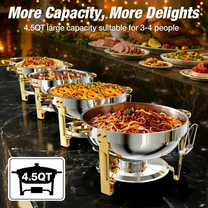 Stainless Steel Chafing Dish Buffet Set 🔥