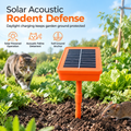 Solar-Powered Garden Rodent Deterrent – Cat Sound Device