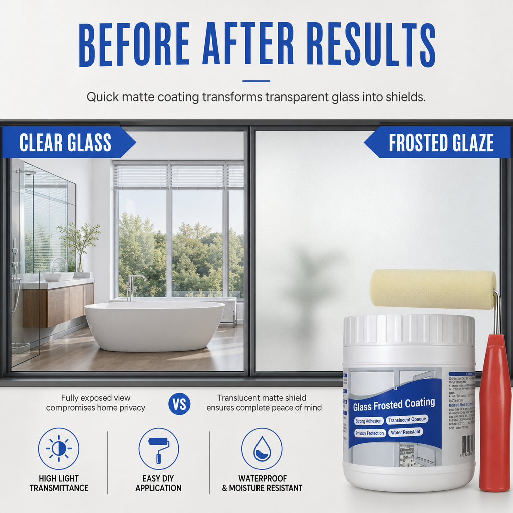 Water-Based Waterproof Frosted Glass Set